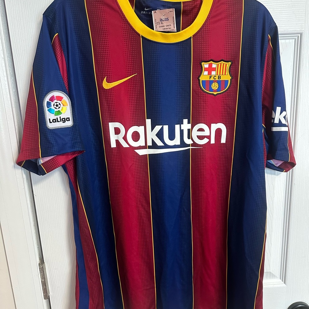 Nike FC Barcelona Red and Blue Jersey